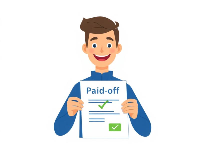 Ilustração de contrato quitado